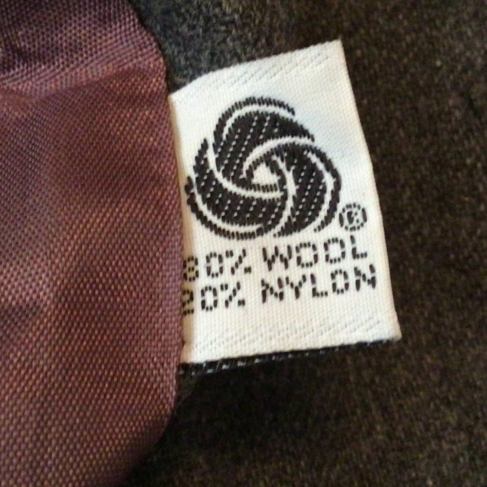J.B. Scott - Gray Wool Mix, Fully Lined, Two Piece Suit, Jacket & Skirt - Picture 7 of 8